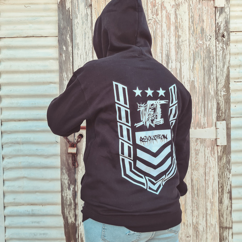 
                  
                    Load image into Gallery viewer, ILL35T GRAPHIC CHEVRON HOODIE
                  
                