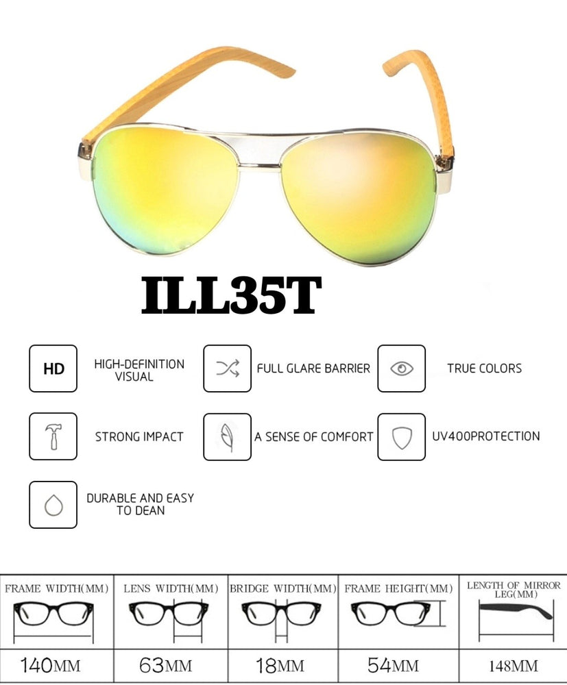 
                  
                    Load image into Gallery viewer, ILL35T PILOT-SPEC SUNGLASSES
                  
                
